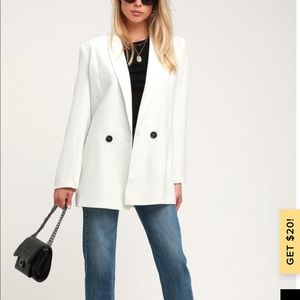IMANI WHITE OVERSIZED BLAZER